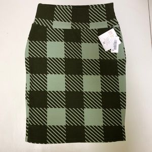 LuLaRoe Cassie Skirt Checkered Pattern